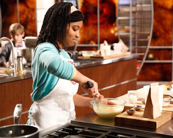 Source: Fox. Contestant Adaiah, who's been shaping up to be a top contender.