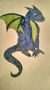 Just a cute dragon pic I colored the other day. Thought it might give me some kind of inspiration for my story.
